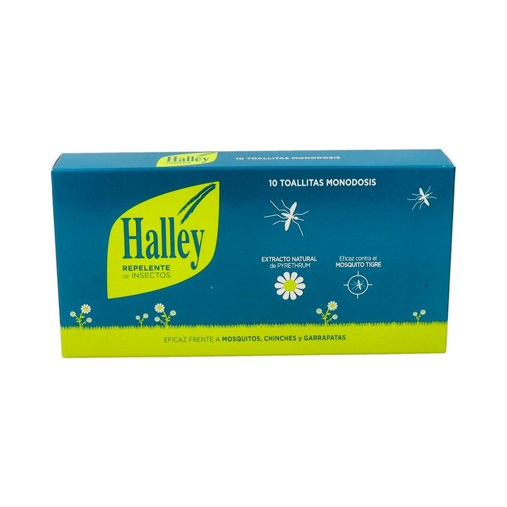 HALLEY REPELENTE TOALLITAS CAJA 10 UN (*