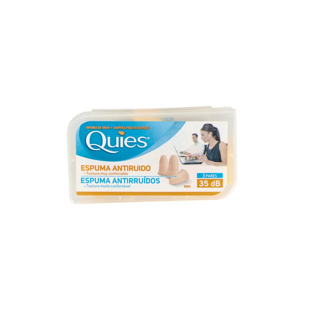 QUIES TAPONES OIDOS GOMA COLOR CARNE 6 U