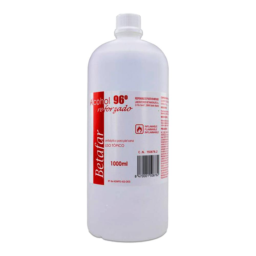 ALCOHOL 96º BETAFAR 1 FRASCO 1000 ML