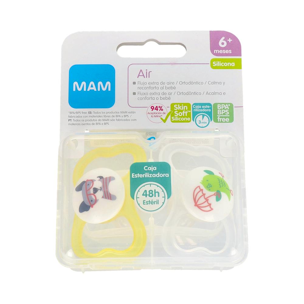 MAM CHUPETE 6M+ 2 UNIDS