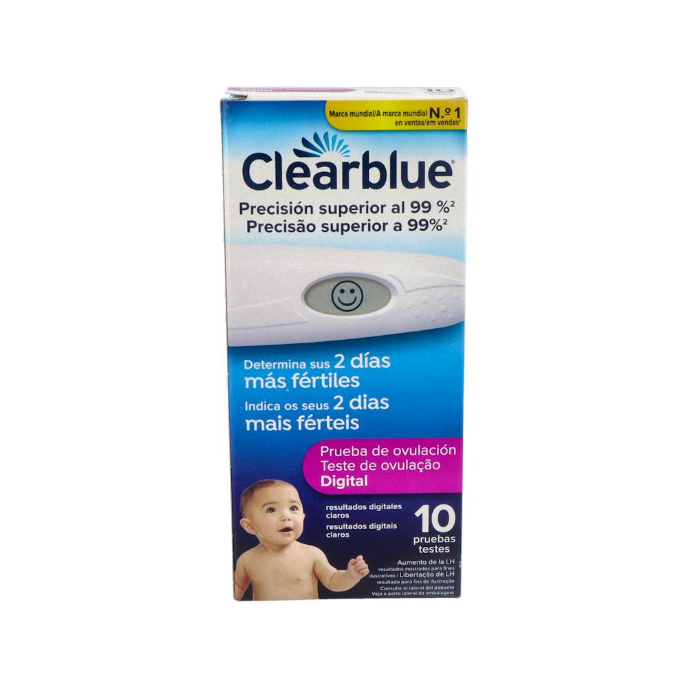 TEST DE OVULACION DIGITAL CLEARBLUE 10 UNIDADES