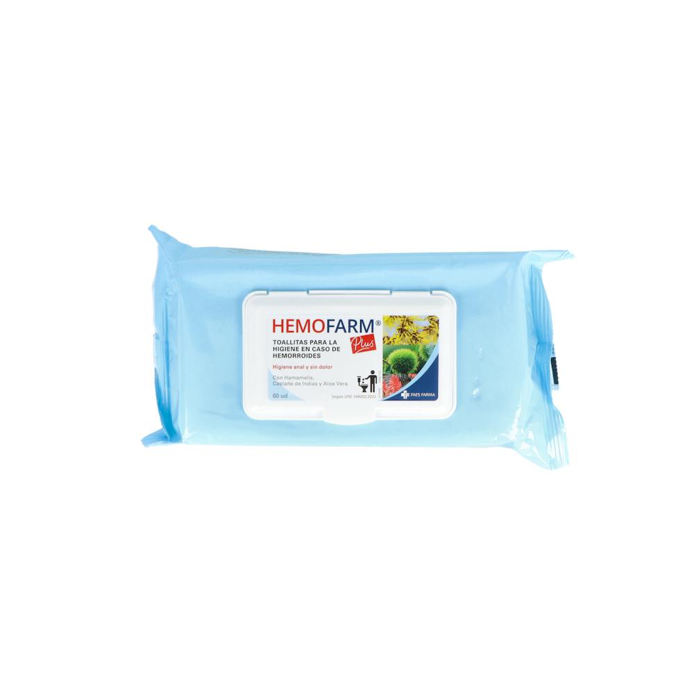 HEMOFARM PLUS TOALLITAS SOBRE 60 TOALLITAS CIER