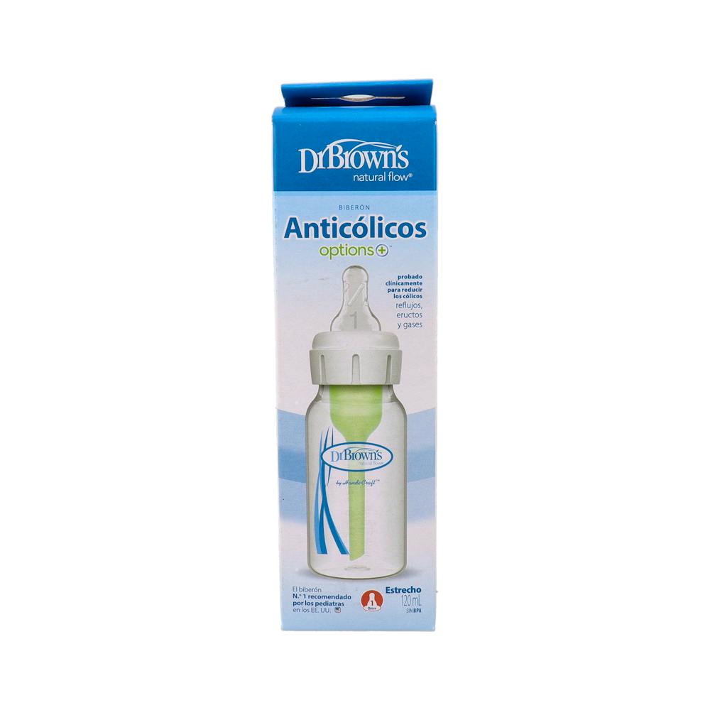 DR BROWN´S BIBERON STANDAR BOCA ESTRECHA TETINA NIVEL 1 120 ML