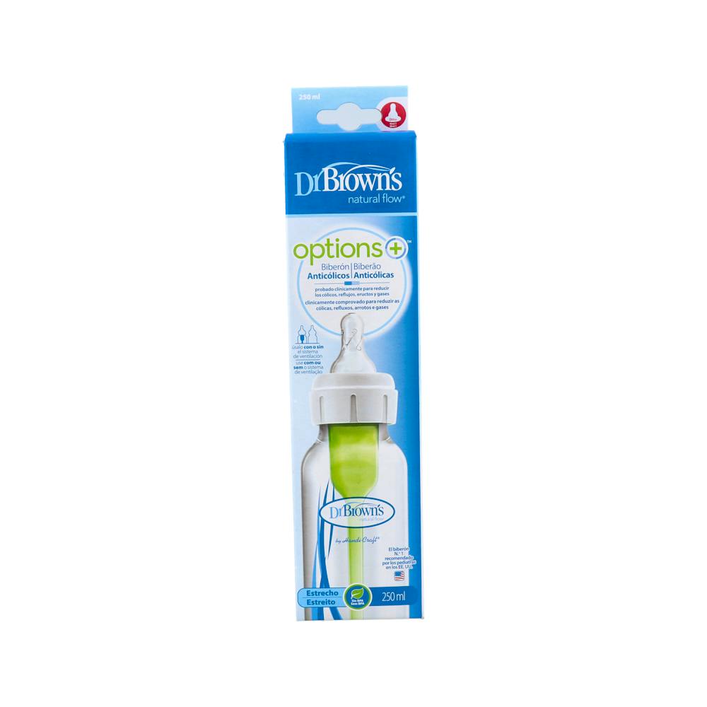 BIBERON ESTRECHO DR BROWN´S NATURAL FLOW OPTIONS+ 240 ML