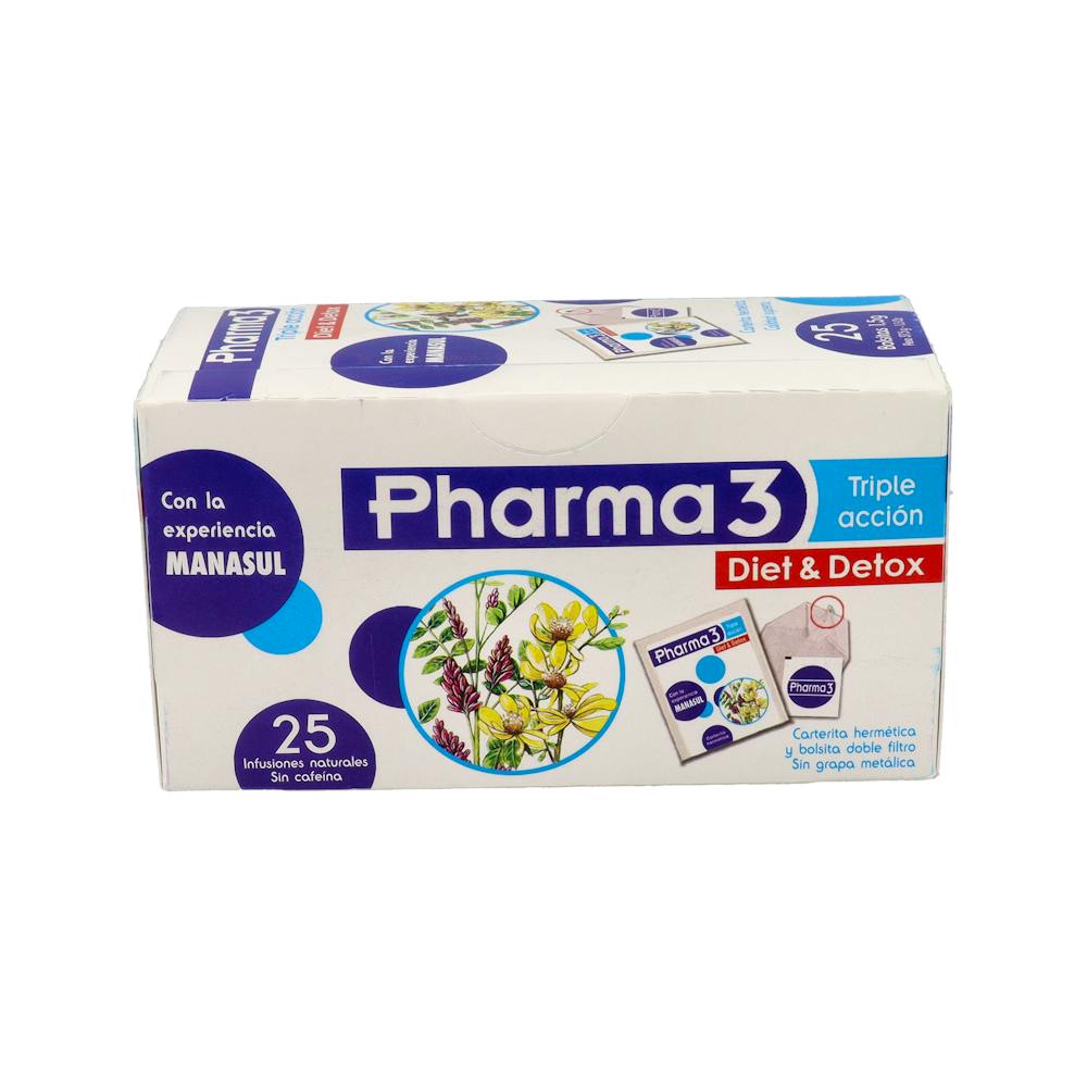 PHARMA3 INFUSION DIET&DETOX 25 FILTROS