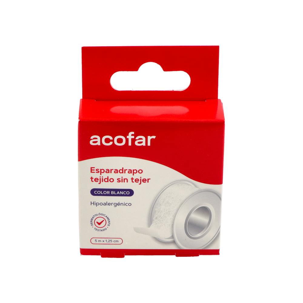 ESPARADRAPO ACOFAR TEJIDO SIN TEJER BLANCO 5 M X 125 CM