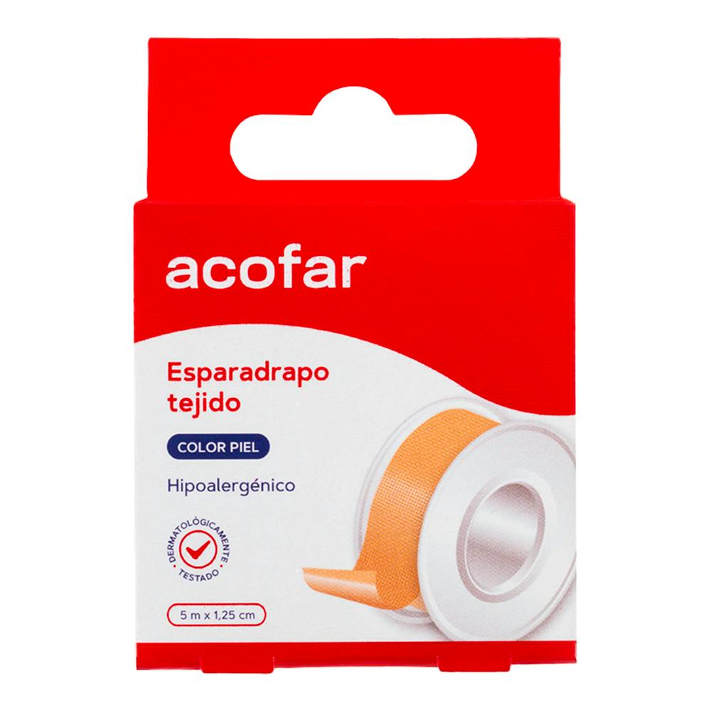 ACOFAR ESPARADRAPO TEJIDO COLOR PIEL 5 M X 125 CM