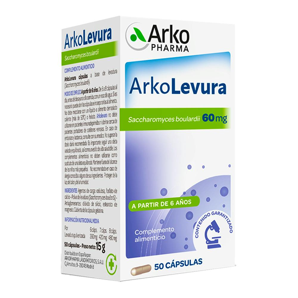 ARKOLEVURA SACCHAROMYCES BOULARDII 50 CAPSULAS