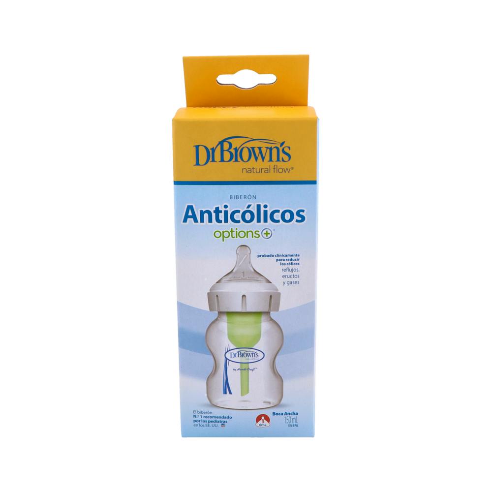 DR BROWN´S BIBERON STANDAR BOCA ANCHA TETINA NIVEL 1 150 ML