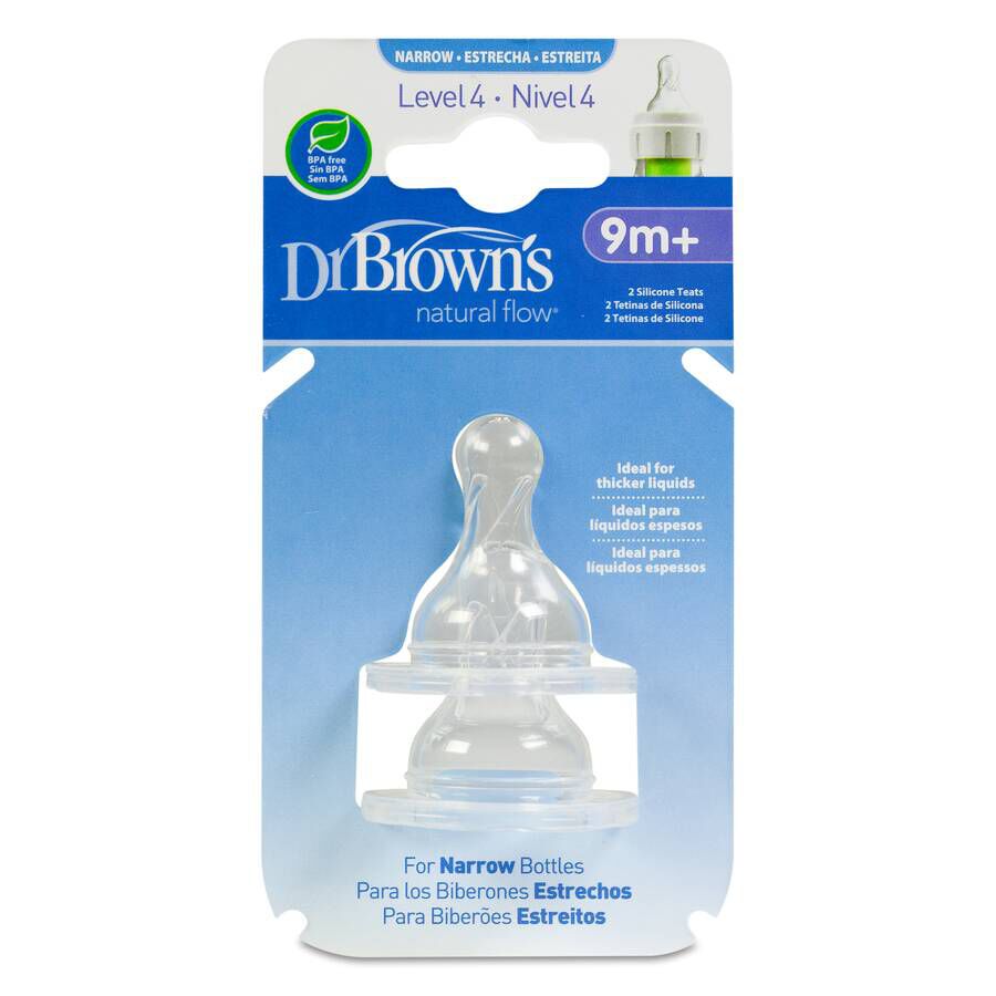 DR BROWN´S TETINA BOCA ESTRECHA NIVEL 4 +9M 2 UDS