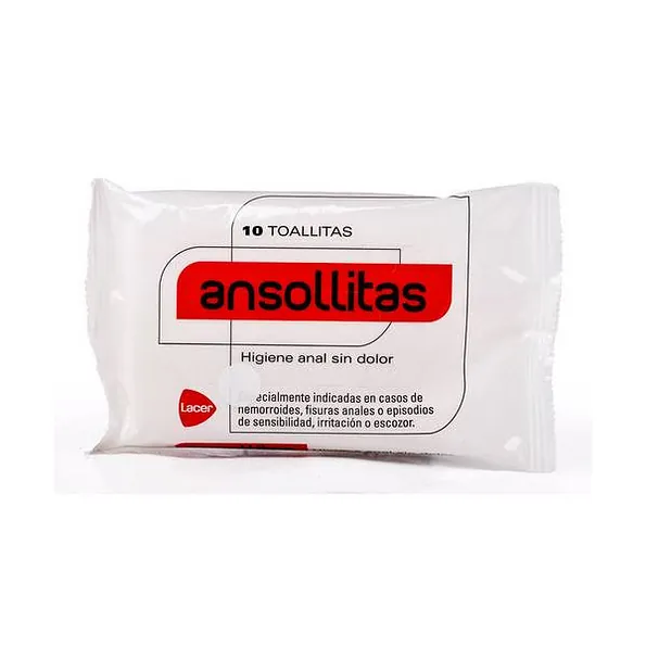 ANSOLLITAS TOALLITAS HIGIENE ANAL 10 TOALLITAS