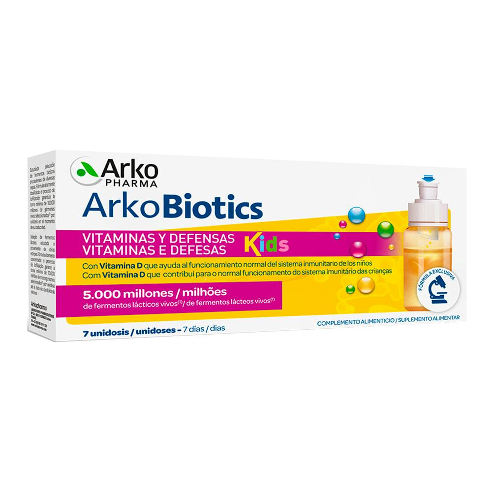 ARKOPROBIOTICS VIT Y DEFENSAS NIÑOS 7 UNIDOSIS