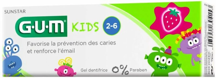 GUM KIDS PASTA DENTAL 1 ENVASE 50 ML SABOR FRESA
