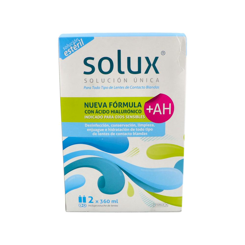 SOLUX SOLUCION UNICA + AH 360 ML X 2 UDS