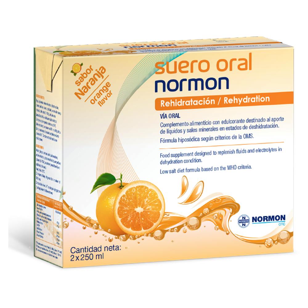 SUERO ORAL NORMON PACK 2 BRICKS 250 ML SABOR NA