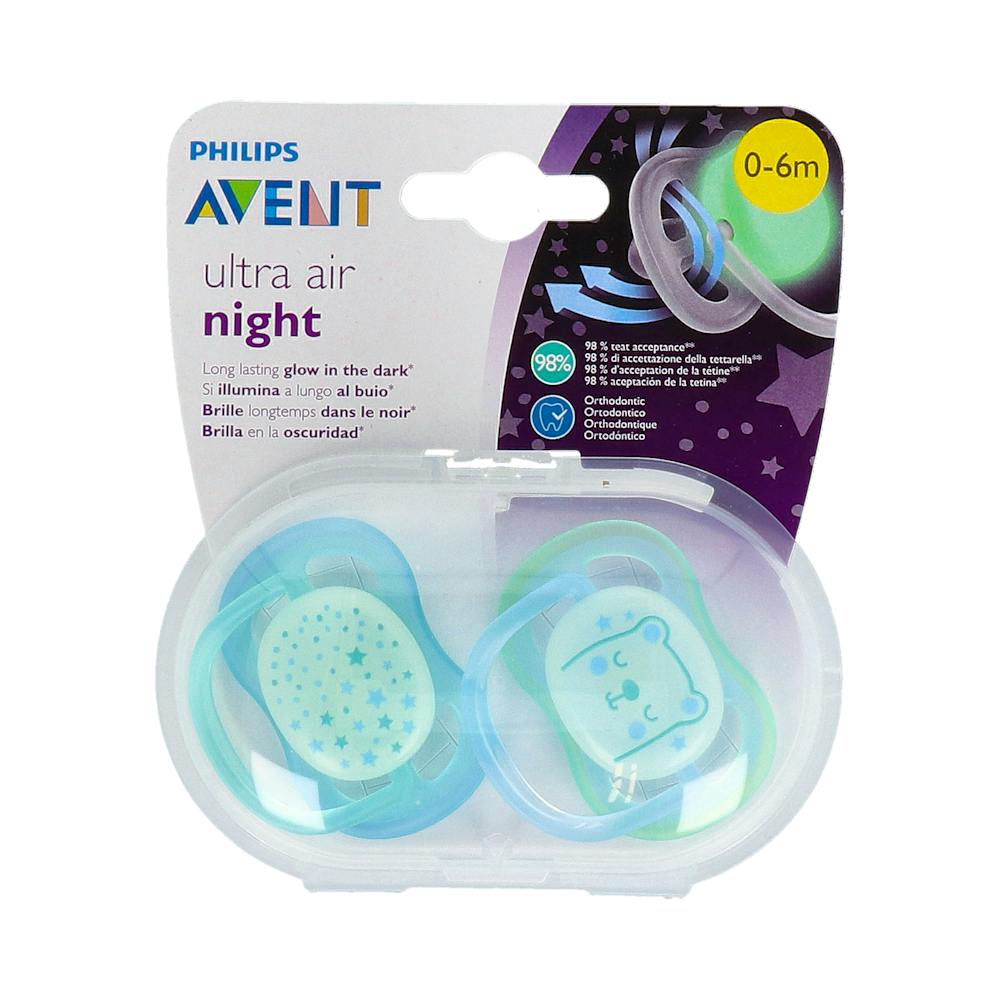 CHUPETE SILICONA PHILIPS AVENT NOCTURNO 06M SIL 2