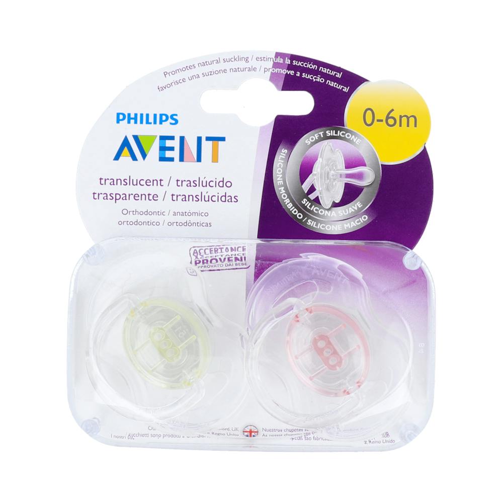 CHUPETE SILICONA PHILIPS AVENT 0 6 M 2 U