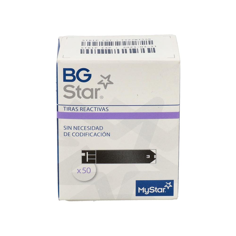 TIRAS REACTIVAS GLUCEMIA BGSTAR 50 U