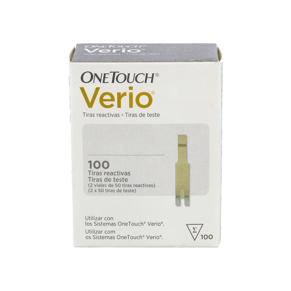 TIRAS REACTIVAS GLUCEMIA ONETOUCH VERIO 100 U