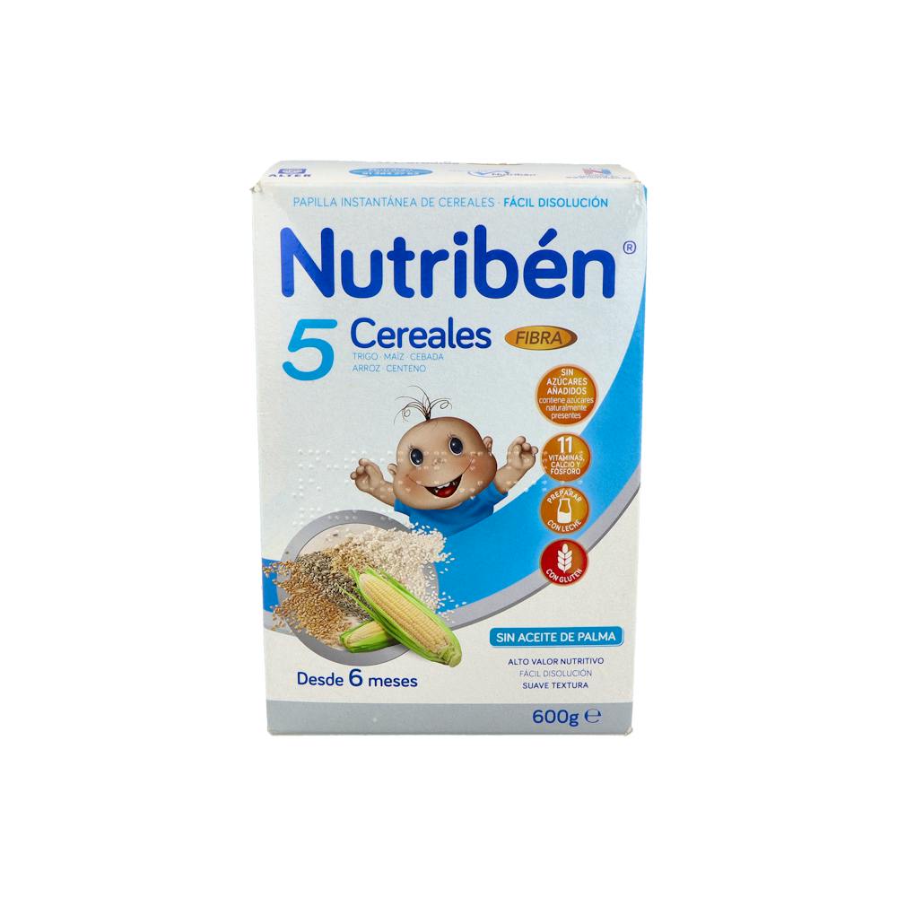 NUTRIBEN PAPILLA 5 CEREALES FIBRA 1 ENVASE 600 G