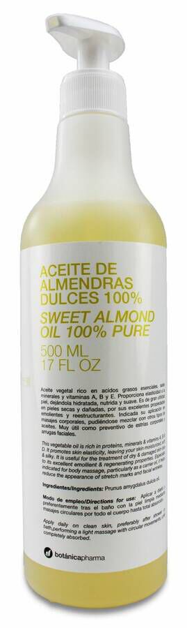 BOTANICAPHARMA ACEITE DE ALMENDRAS DULCES 500 ML