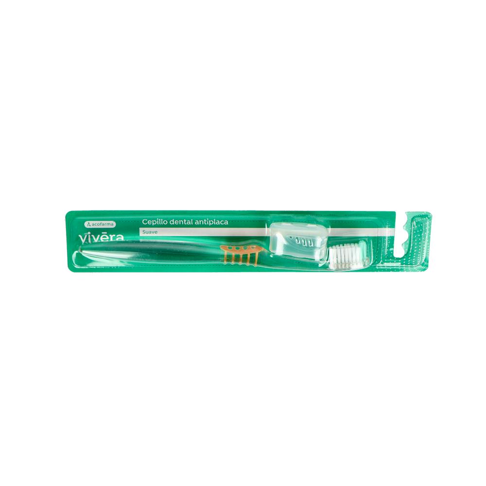 CEPILLO DENTAL ADULTO ACOFARMA VIVERA ANTIPLACA 1 UNIDAD SUAVE