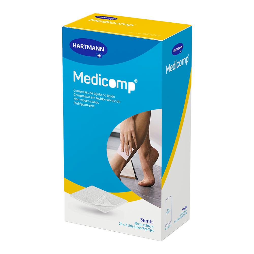 MEDICOMP GASA ESTERIL 10X20 CM 50 UNID