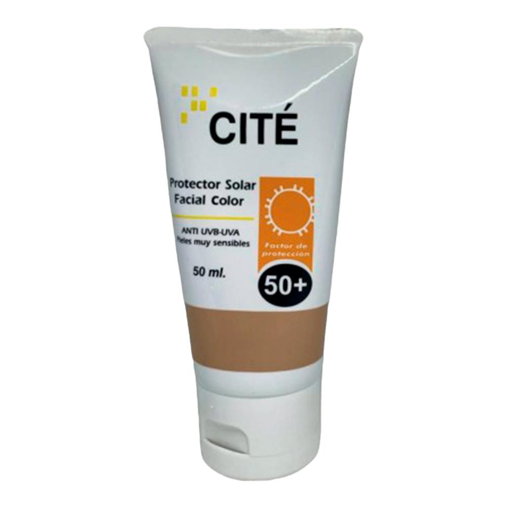CITE PROTECTOR SOLAR FPS 50+ CREMA FACIAL COLOR 50 ML