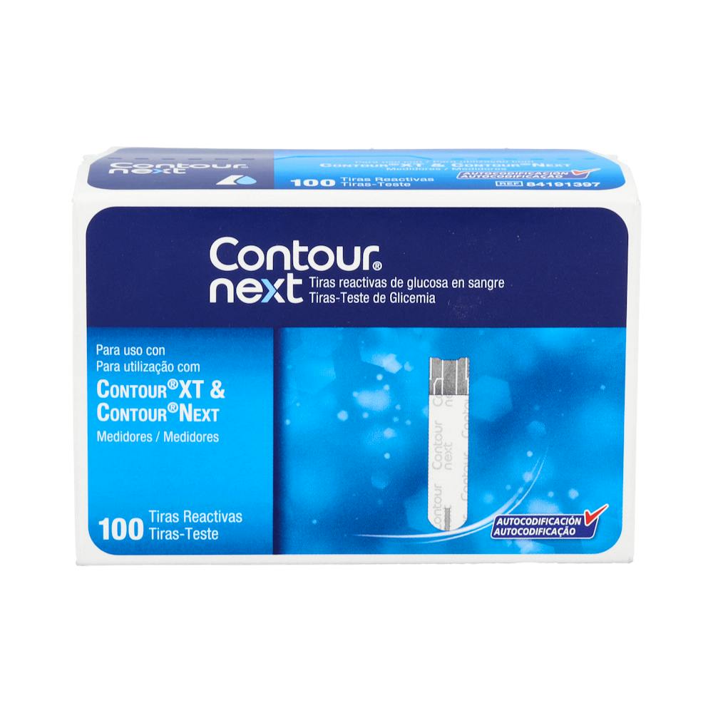 TIRAS REACTIVAS CONTOUR NEXT GLUCEMIA 100 U
