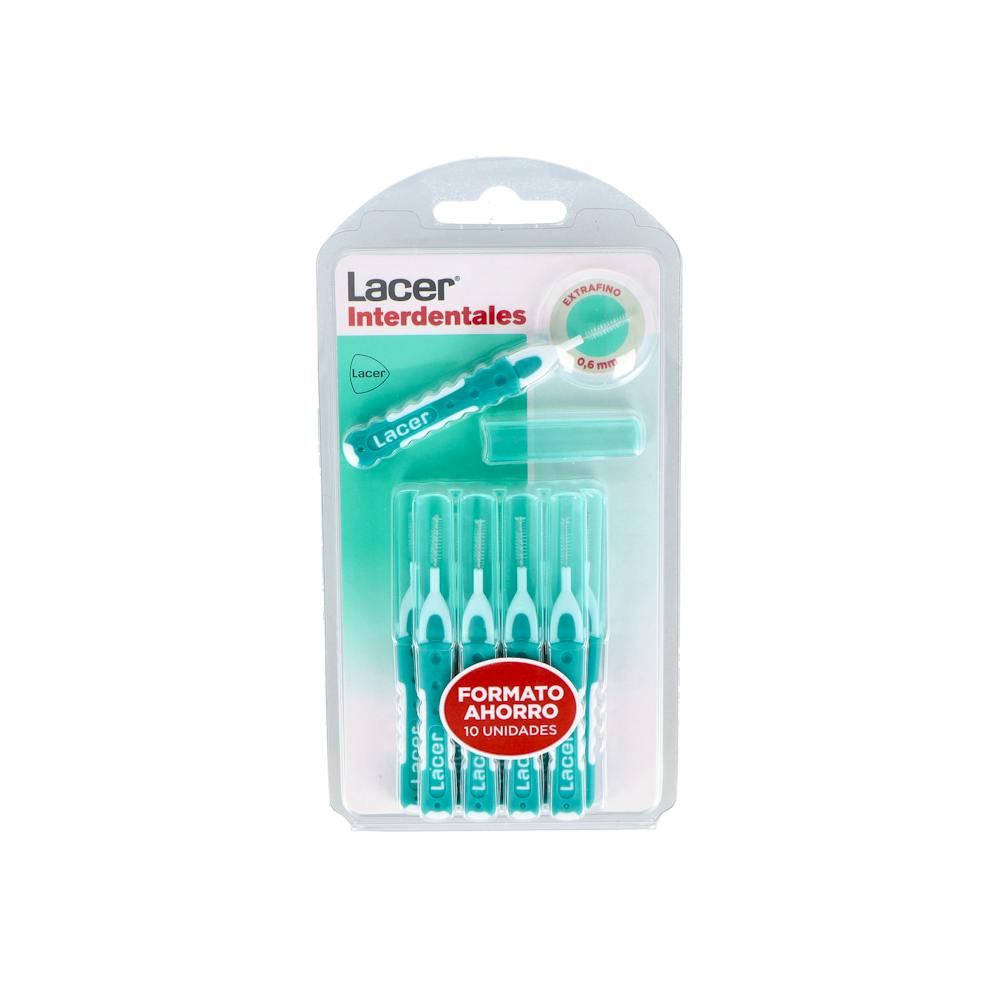 LACER CEPILLO INTERDENTAL 06 MM EXTRAFINO RECTO 10 U