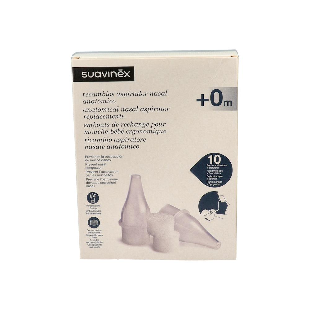 ASPIRADOR NASAL SUAVINEX ANATOMICO RECAMBIO 10 U