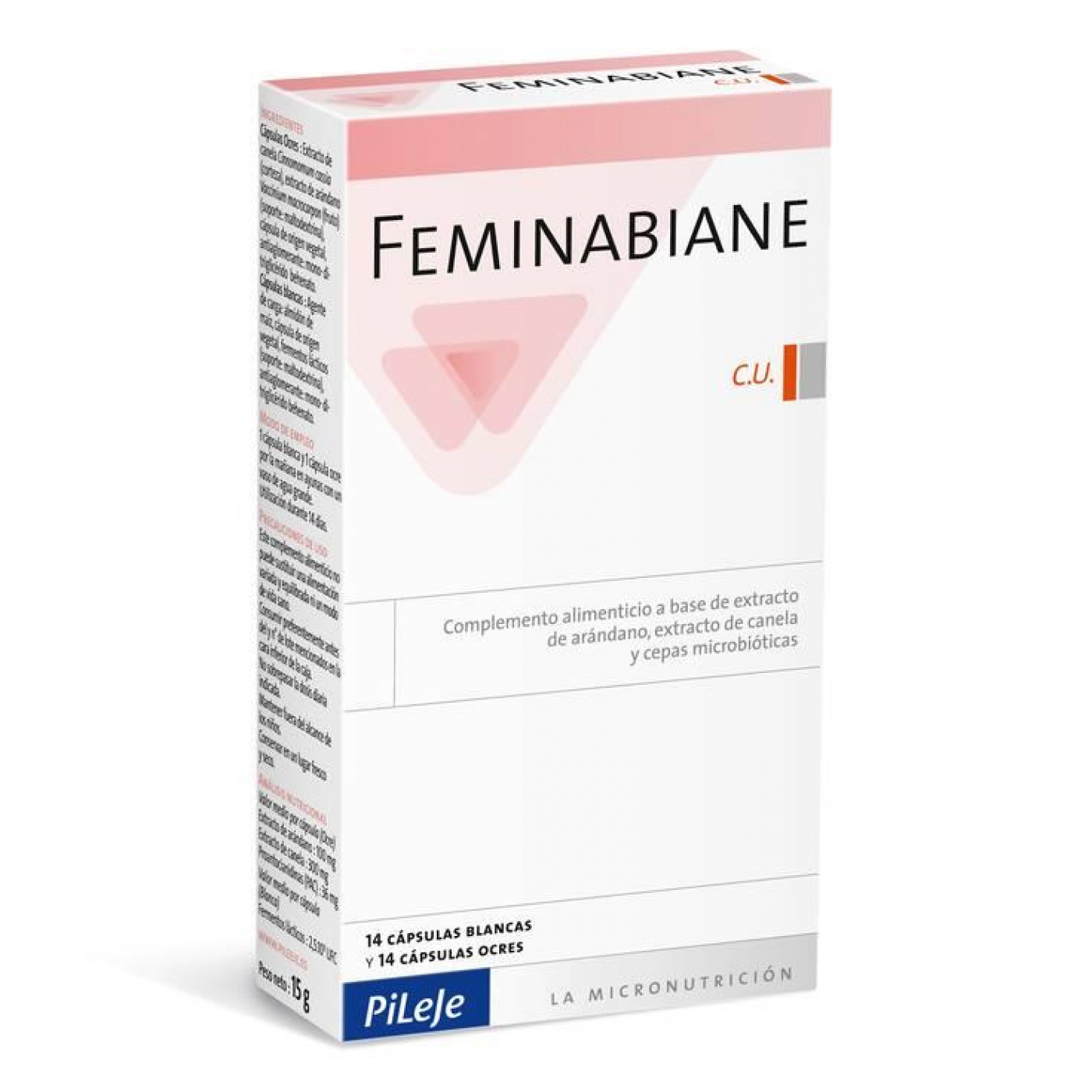 PILEJE FEMINABIANE CU 30 COMPRIMIDOS (CISTITIS COMO PREVENTIVO Y MANTENIMIENTO EN RECURRENTES)