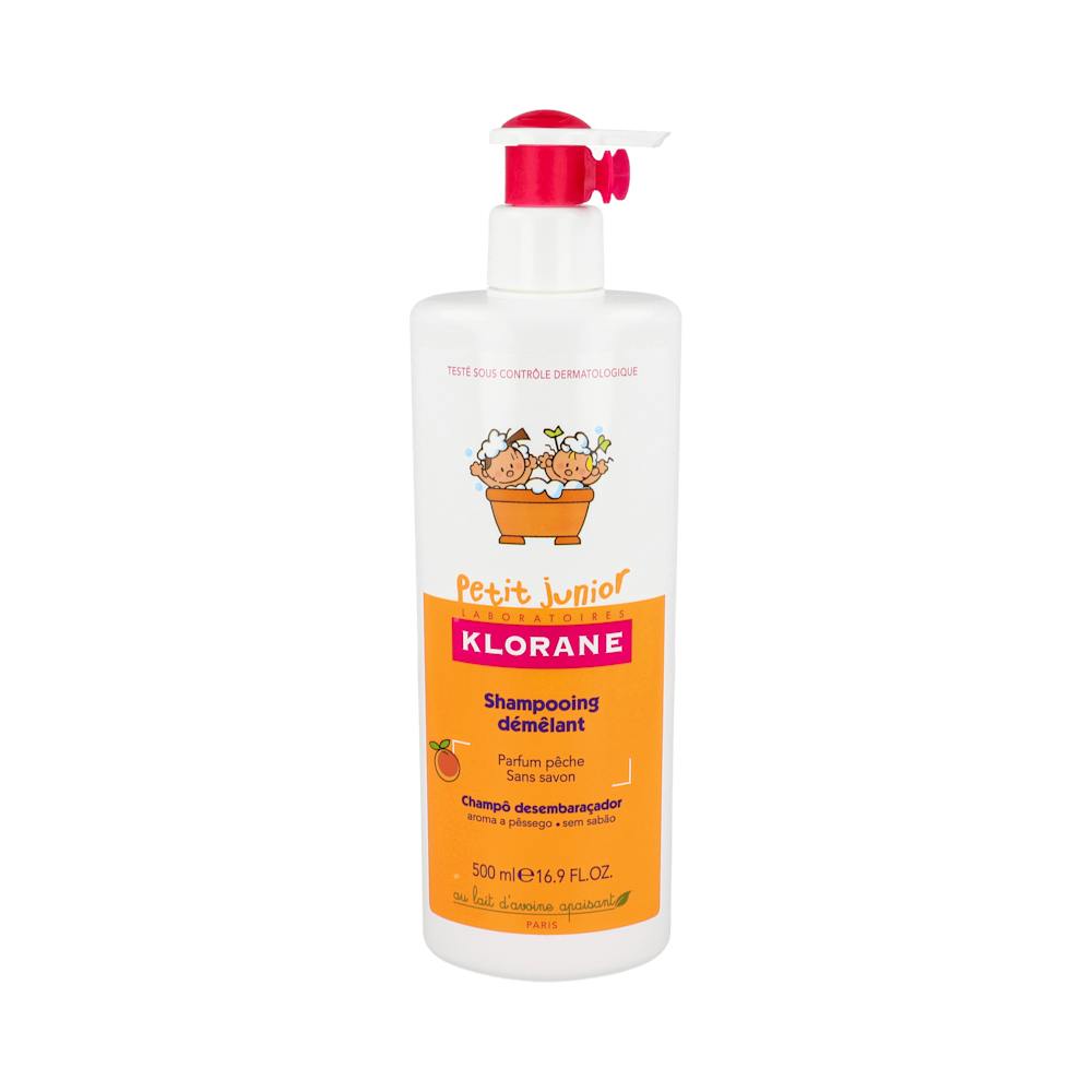 PETIT JUNIOR CHAMPU DESENREDANTE KLORANE 1 ENVASE 500 ML PERFUME MELOCOTON
