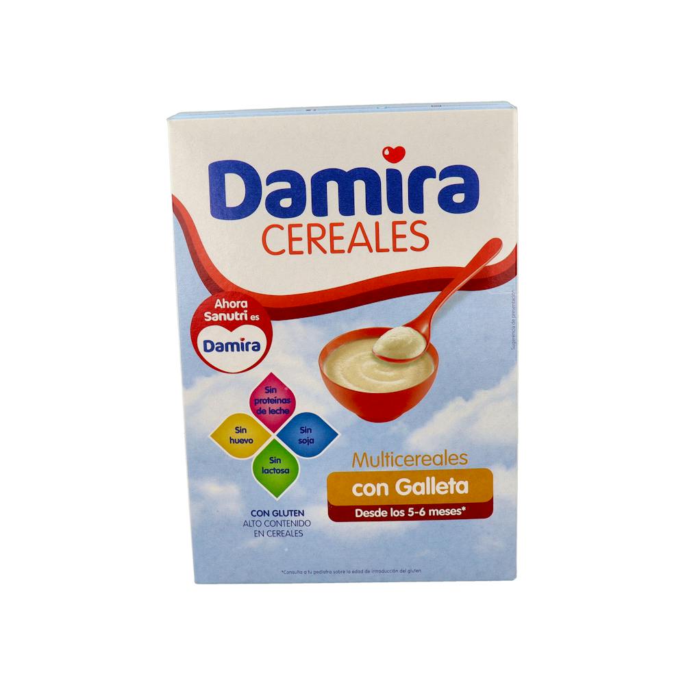 DAMIRA PAPILLA MULTICEREALES CON GALLETA MARIA 600 G (300 G 2 ENVASES)