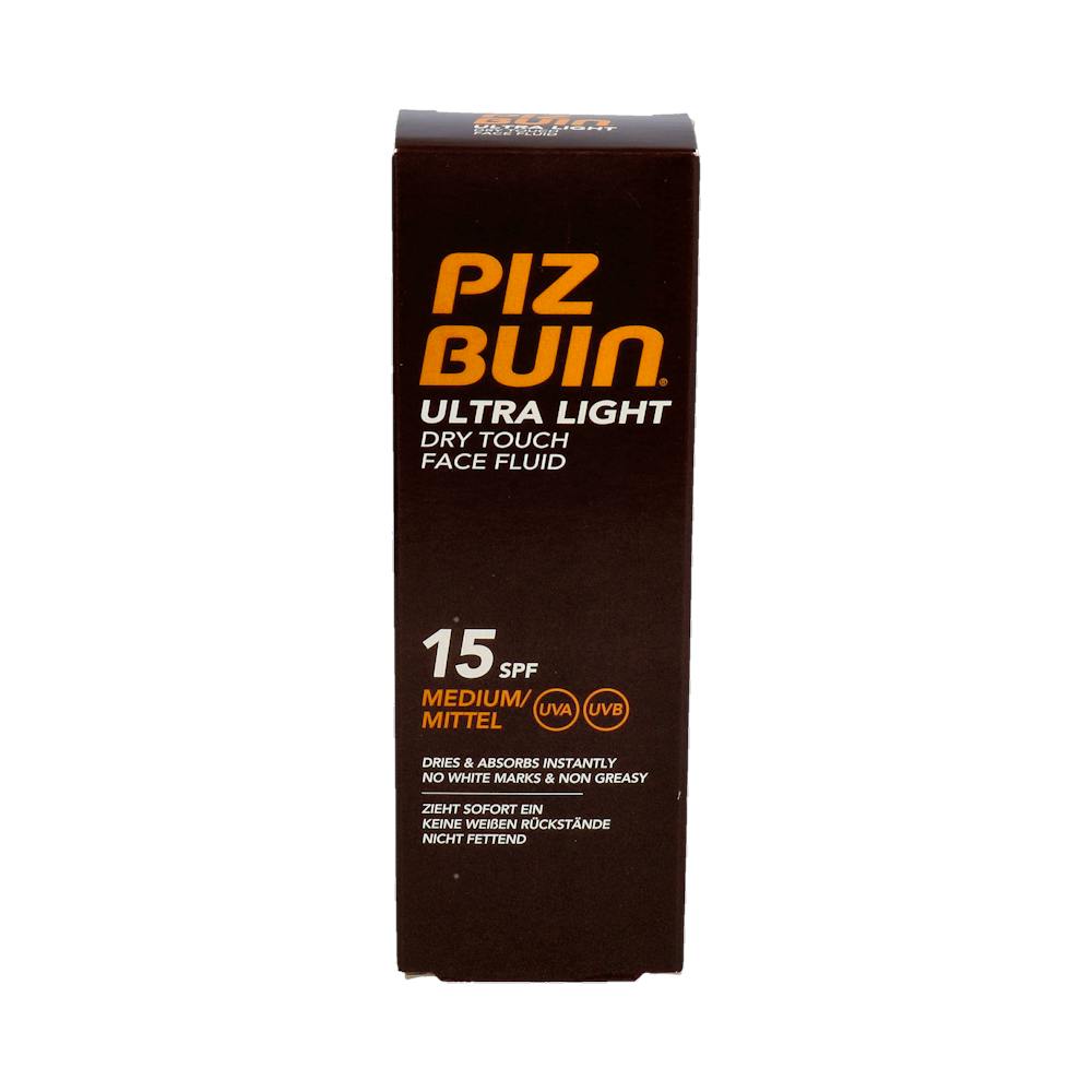 PIZ BUIN FPS 15 ULTRA LIGHT DRY TOUCH PROTECCION SOLAR FACIAL MEDIA 1 ENVASE 50 ML