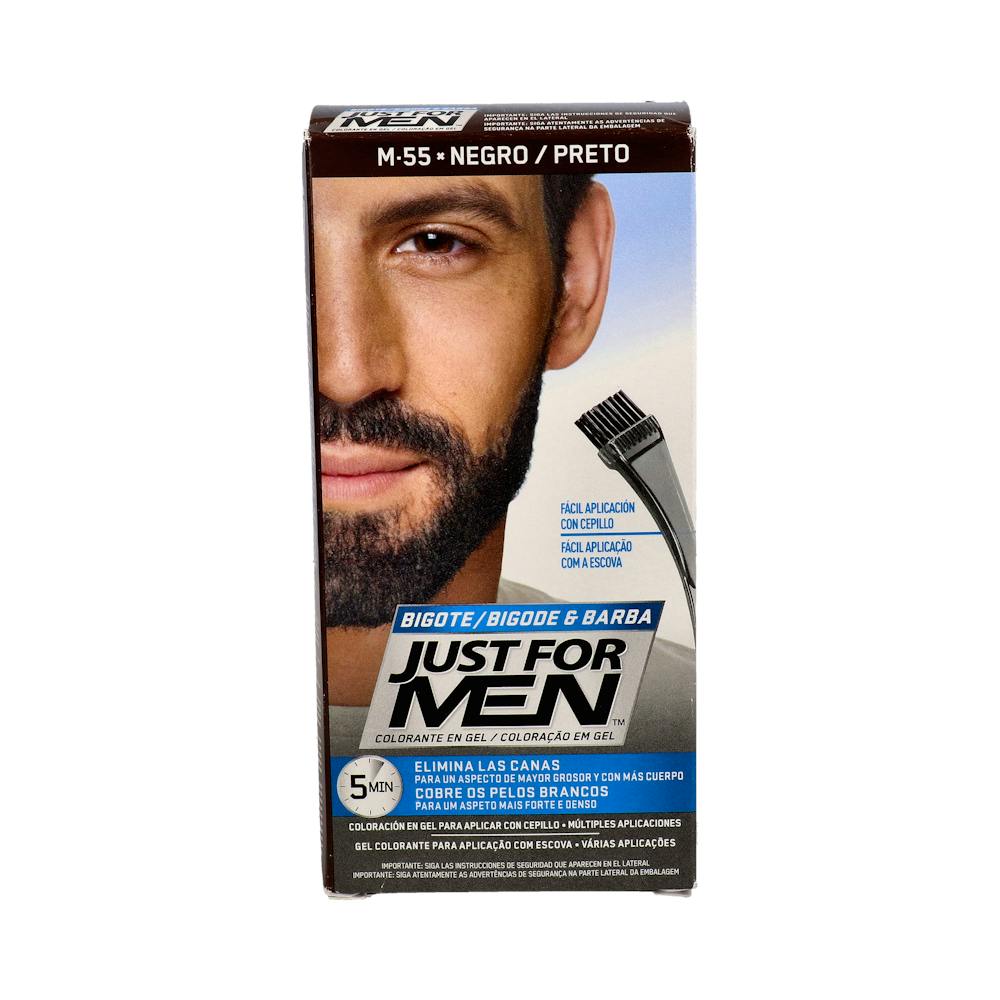 JUST FOR MEN BIGOTE Y BARBA GEL NEGRO NATUR30 CC