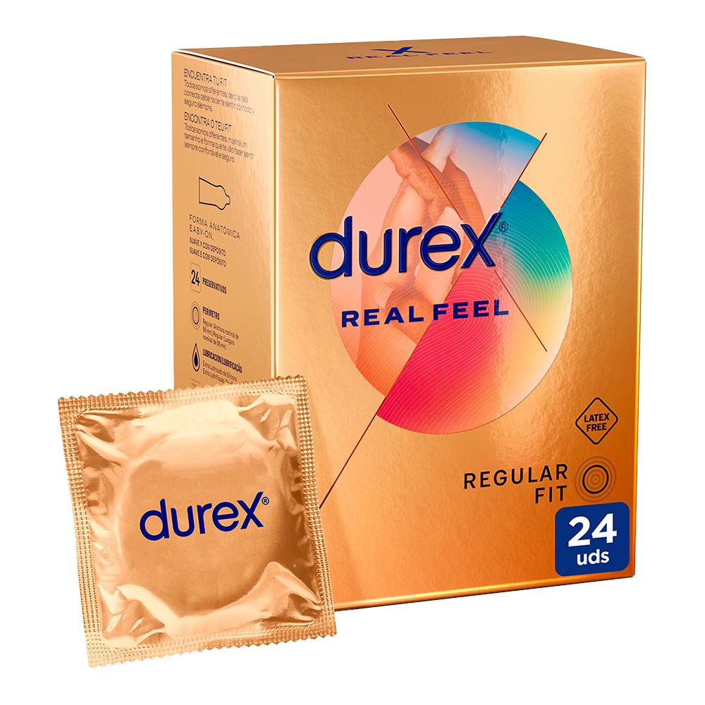 DUREX REAL FEEL 24 UNIDADES