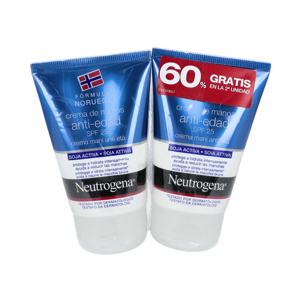 LOTE NEUTROGENA CREMA DE MANOS ANTIEDAD SPF20 2 ENVASES 50 ML