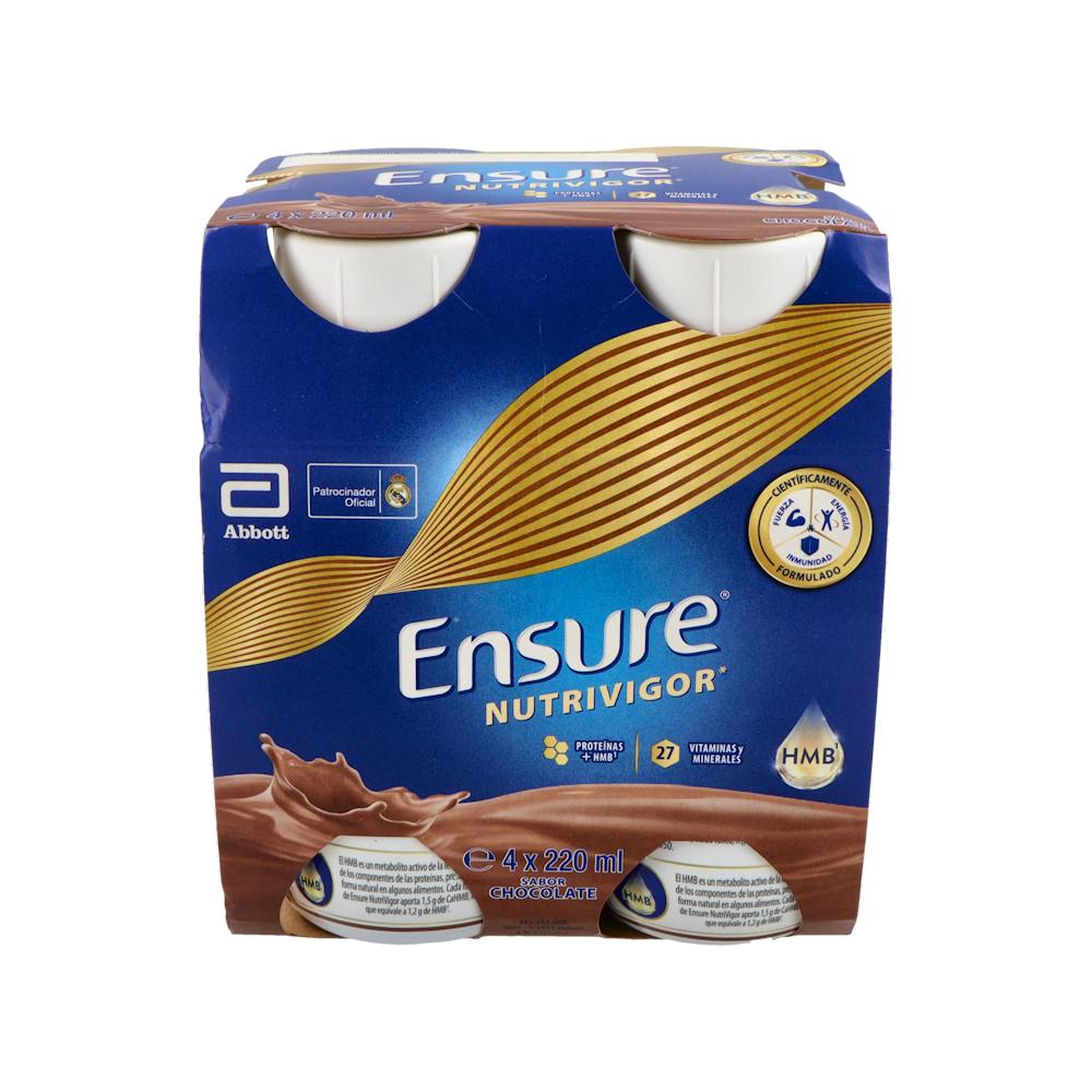 ENSURE NUTRIVIGOR 4 BOTELLA 220 ML SABOR CHOCOLATE