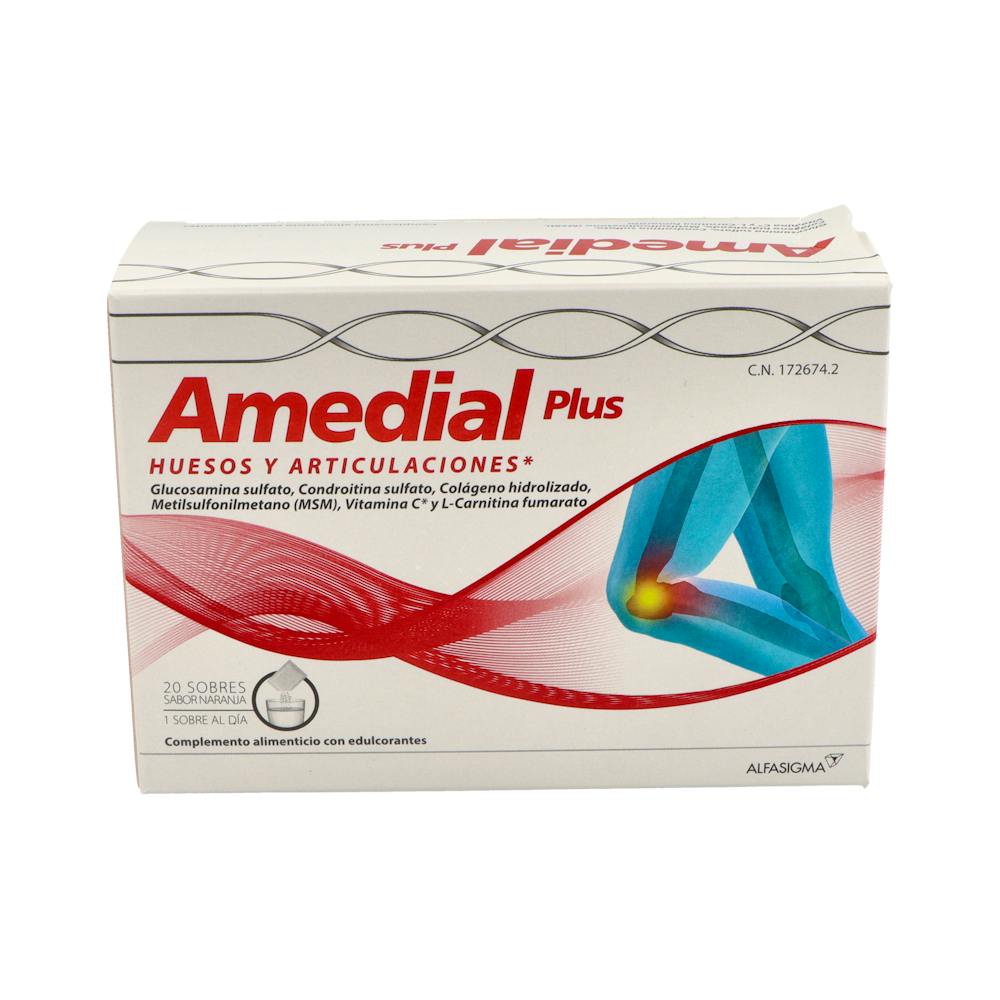 AMEDIAL PLUS 20 SOBRES 5 G SABOR NARANJA