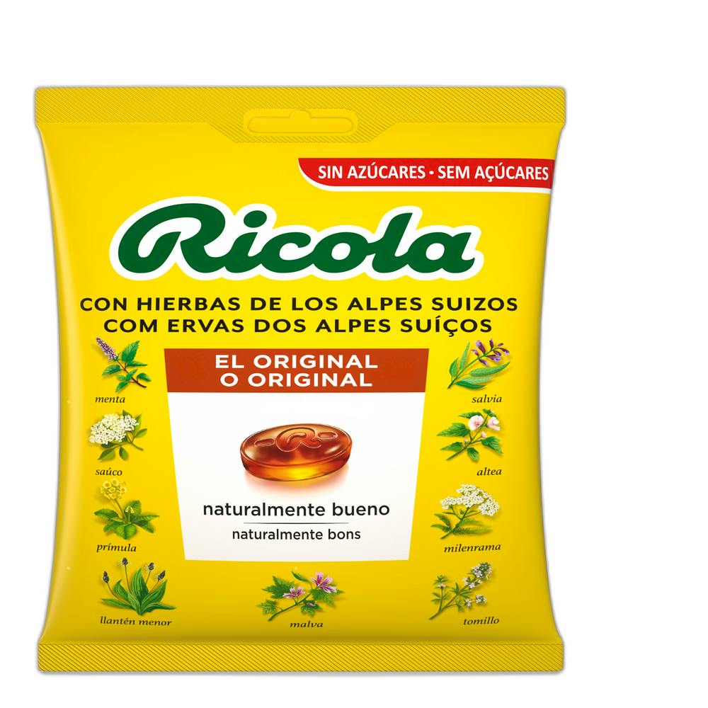 RICOLA CARAMELOS SIN AZUCAR HIERBAS BOLSA