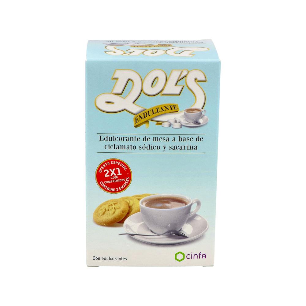 DOLS ENDULZANTE SACARINA Y CICLAMATO 2 ENVASES 500 COMPRIMIDOS