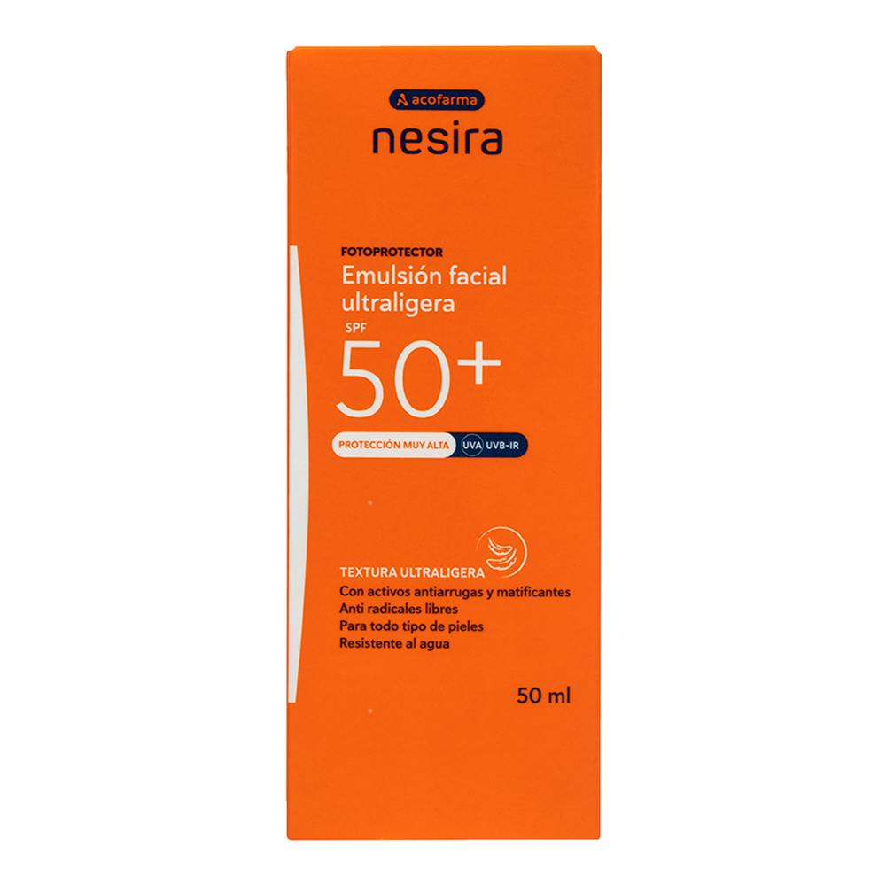 ACOFARDERM SPF 50+ EMULSION FLUIDA FACIAL 1 ENVASE 50 ML
