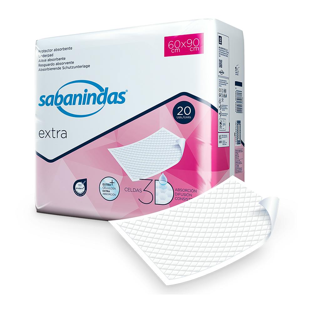 PROTECTOR DE CAMA SABANINDAS EXTRA 60 X 90 20 U