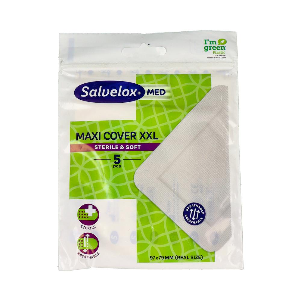 SALVELOX APOSITO XXL MAXI COVER ESTERIL 5 UN (97X79 MM)