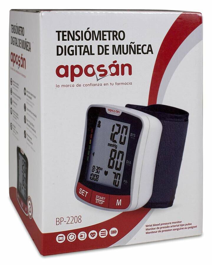 TENSIOMETRO DIGITAL APOSAN MUÑECA 1 UNIDAD