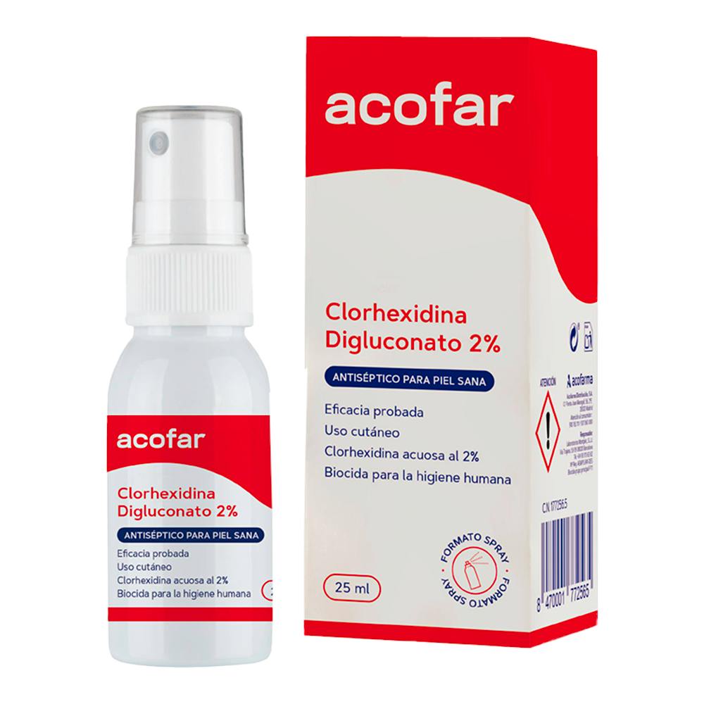CLORHEXIDINA ACOFAR 2 % 1 SPRAY 25 ML