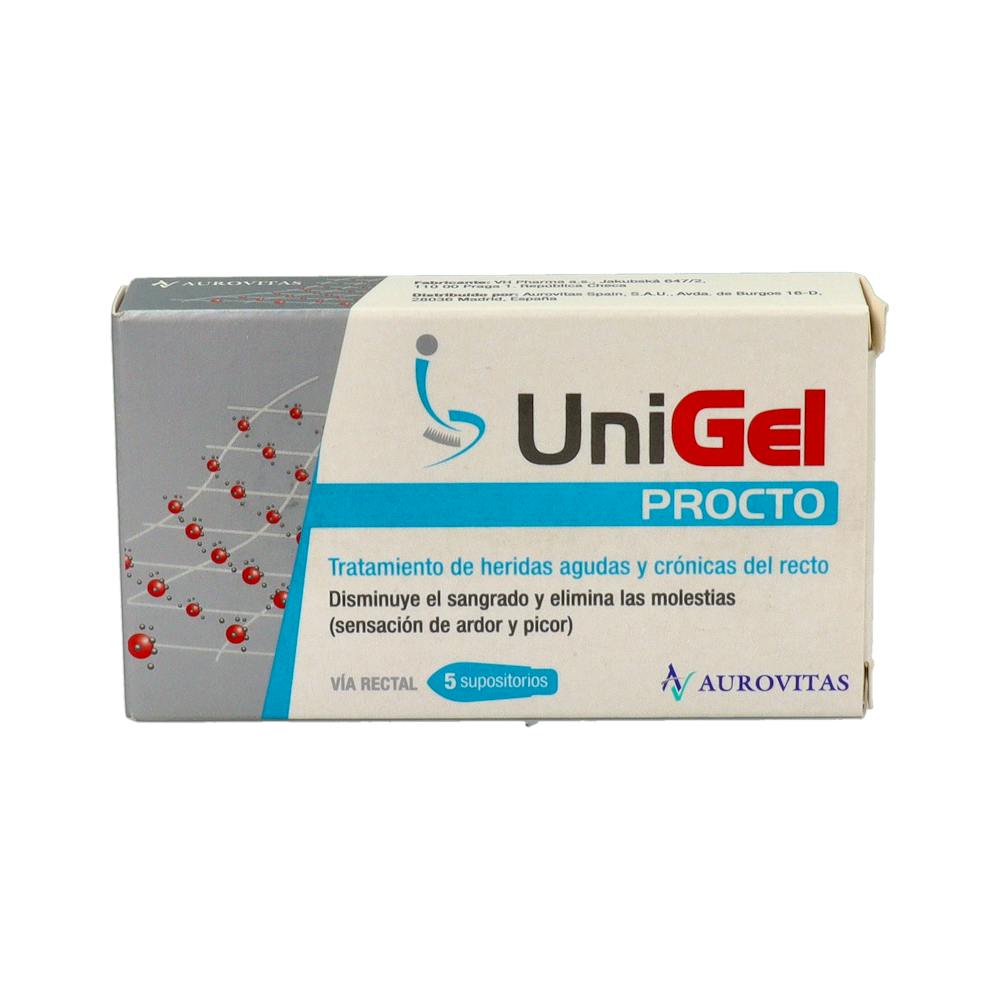 UNIGEL PROCTO SUPOSITORIOS 5 U