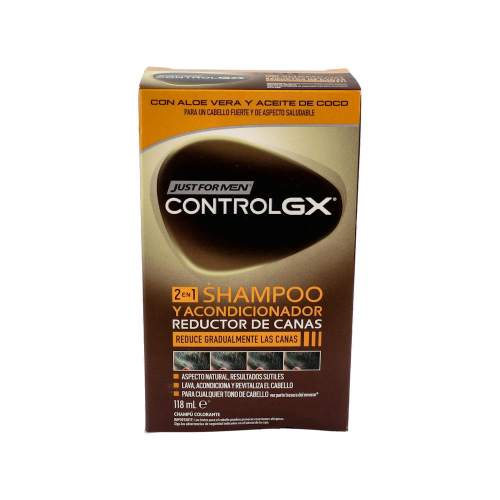 CONTROL GX REDUCTOR DE CANAS 2 EN 1 CHAMPU Y ACONDICIONADOR 147 ML