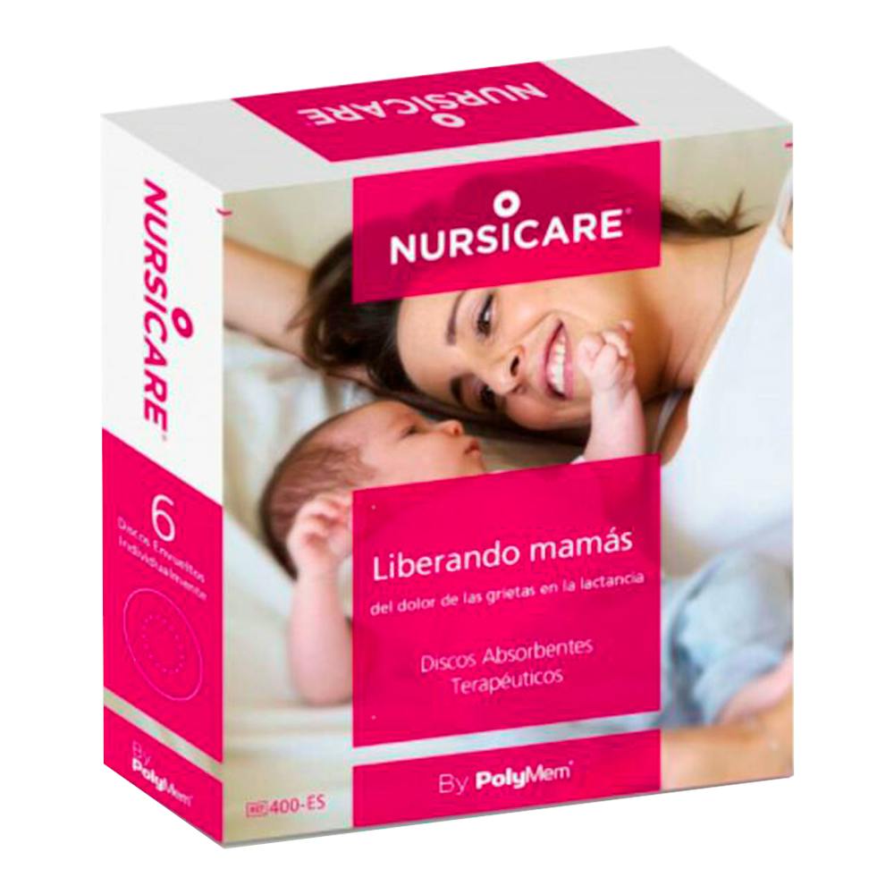 NURSICARE POLYMEM APOSITO ESTERIL GRIETAS PEZON 6 APOSITOS